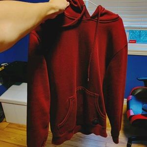 Medium Plain Burgundy Hoodie